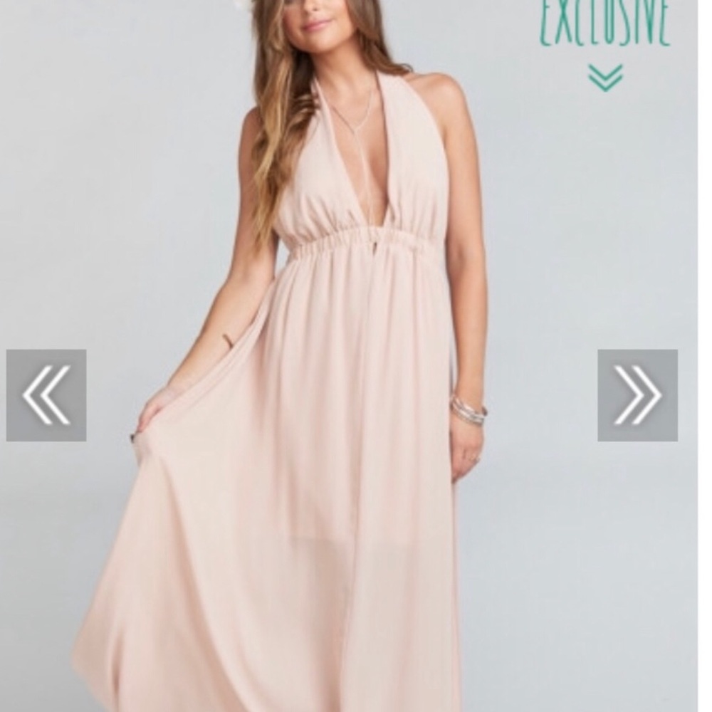 Show me your Mumu Luna Halter dusty blush crisp